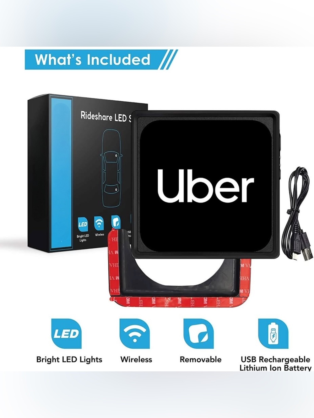 Uber Rideshare LED Sign - Picture 2 of 10